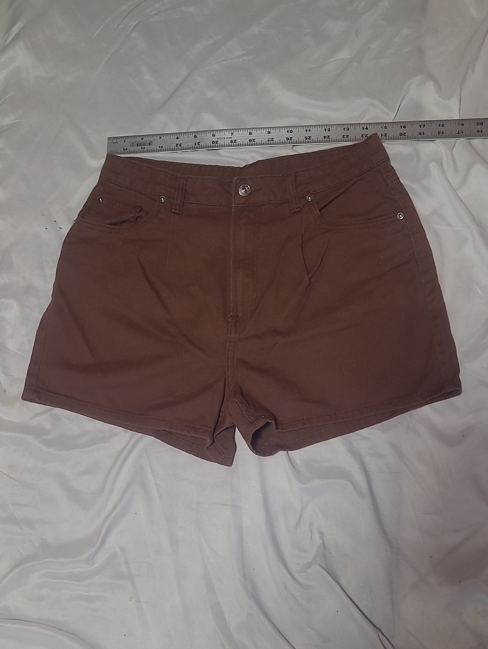 Divided Brown Jean Shorts, Brand-new Without The Tag, Size 10